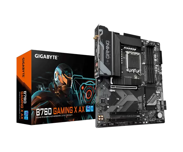 לוח למעבדי אינטל Gigabyte B760 Gaming X AX 1.3 DDR5 ATX WIFI6