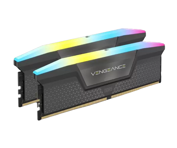 זכרון לנייח CORSAIR Vengeance RGB 32GB 2x16GB DDR5 5600 C40