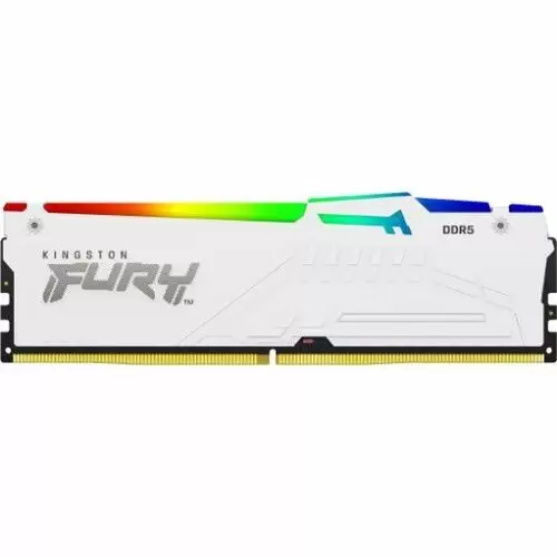 זיכרון לנייח 32GB 5200MT/s DDR5 CL40 DIMM FURY Beast White RGB XMP
