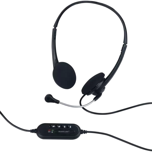 אוזניות+מיקרופון SILVER LINE HS010V USB תמונה 3