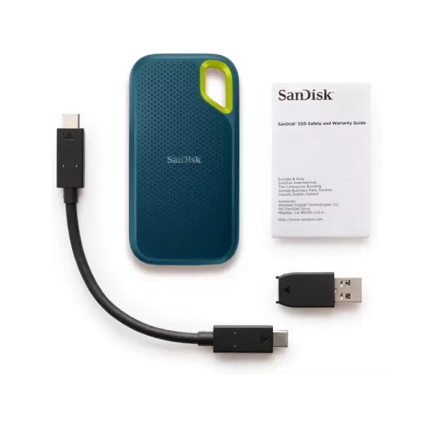 כונן חיצוני 4T טורקיז SanDisk SSD E61 2.5 תמונה 4