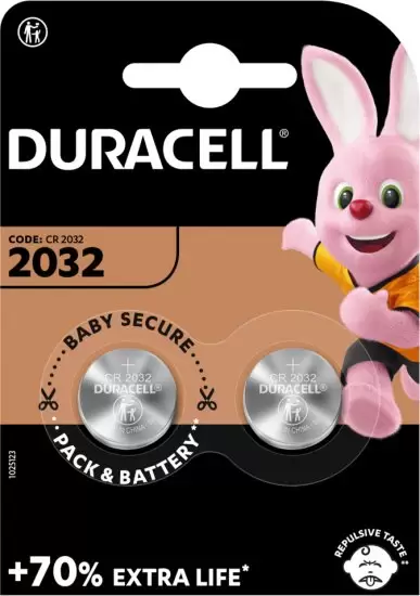 זוג סוללות ליתיום 2032 DURACELL