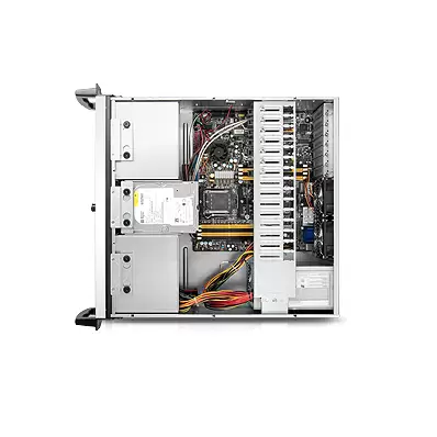 מארז לארון תקשורת  CASE CHENBRO 4U 17.5 Compact Industrial Server Chassis תמונה 2