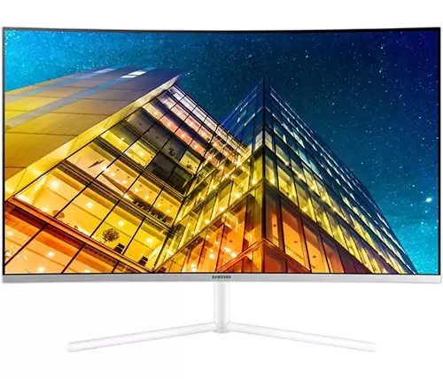 מסך מחשב SAMSUNG 32  U32R591CWR CURVED 4K 60Hz White