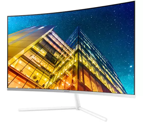 מסך מחשב SAMSUNG 32  U32R591CWR CURVED 4K 60Hz White תמונה 2