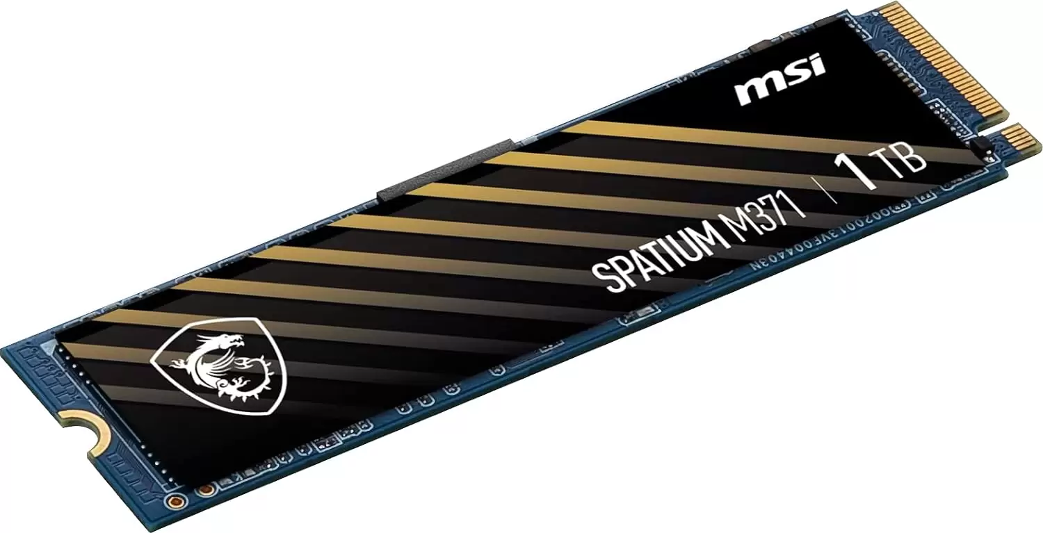 כונן פנימי MSI SSD 1TB SPATIUM M371 NVMe M.2 2280 5Y    Low Latency Gaming תמונה 4