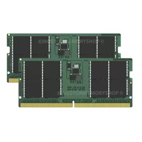 זיכרון לנייד Kingston 64GB 4800MHz DDR5 Non-ECC CL40 SODIMM (Kit2) 2Rx8