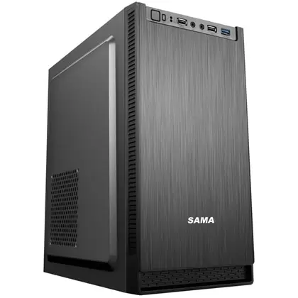 מארז "CASE SAMA Q13 500W Mini ATX W/O DVD Bay    W/O 5.25 Bay    Mid-Tower vertical |black |ATX |housing"