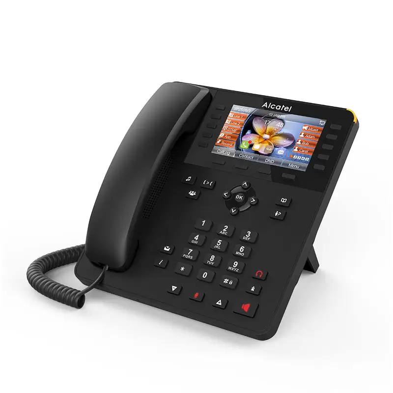 טלפון VOIP Gigabit עם 6 חשבונות SIP תמונה 2