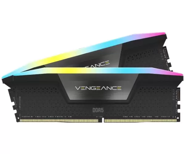 זכרון לנייח Corsair Vengeance RGB DDR5 64GB 2X32 6000Mhz C38 תמונה 2