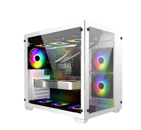 מארז FSP CMT380W GAMINGPC CASE ATX MID TOWER - WHITE לבן