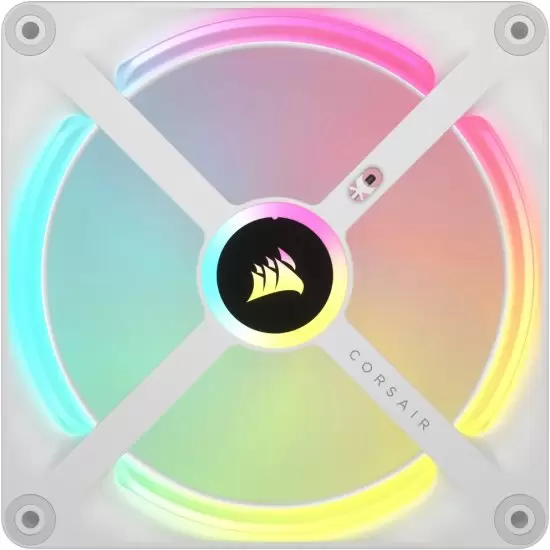מאוורר / ערכת הרחבה Corsair iCUE LINK QX140 RGB 140mm PWM - צבע לבן תמונה 2
