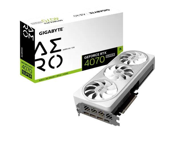 כרטיס מסך Gigabyte GeForce RTX 4070 SUPER AERO OC 12GB