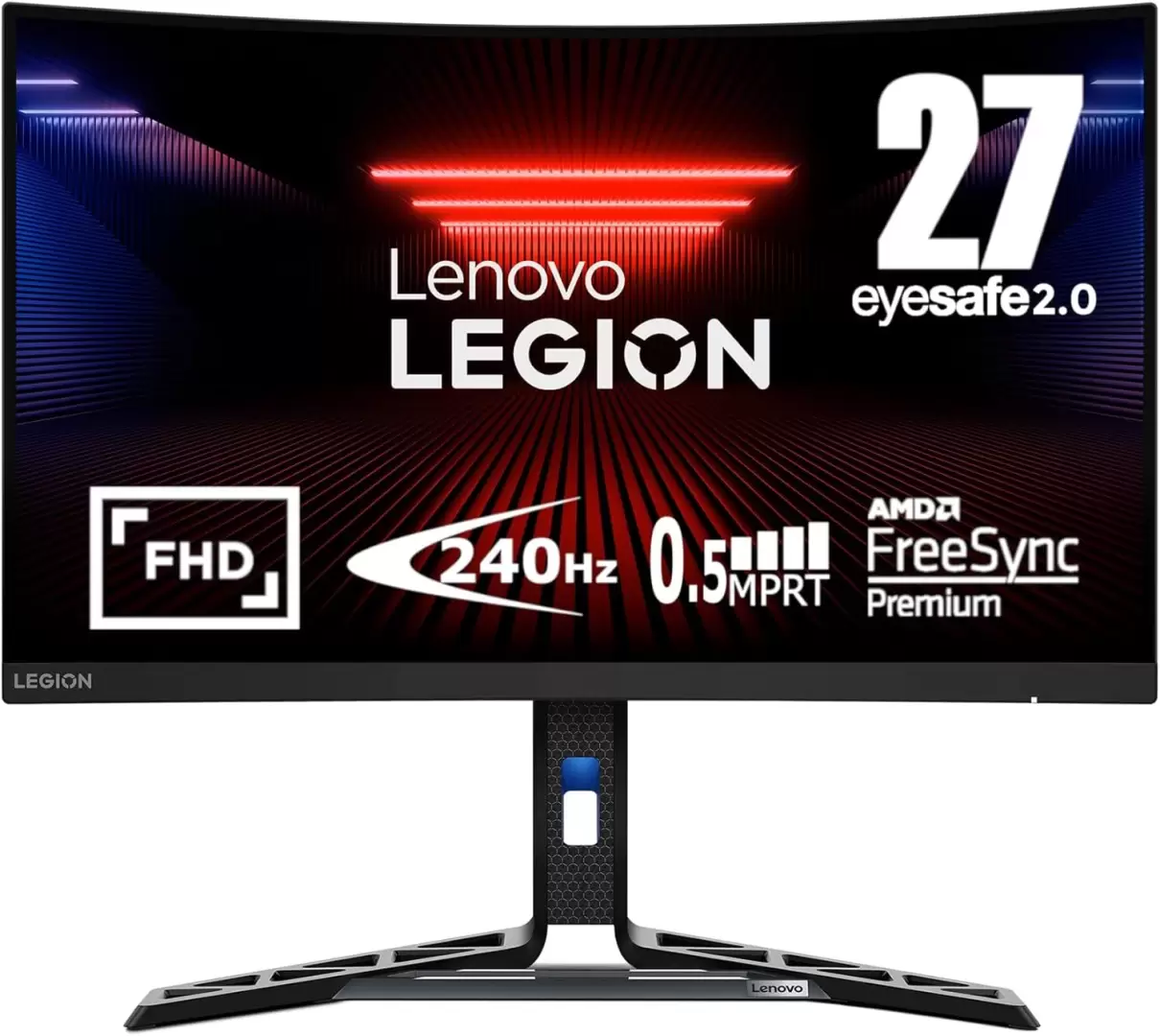 מסך מחשב גיימינגLenovo Legion R27fc-30 27" Curved GAMING Monitor FHD/0.5MS/240HZ/Tilt/Swivel/Pivot/Height