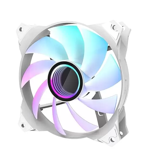 מאוורר ZALMAN 120mm Infinite Mirror ARGB Case Fan White