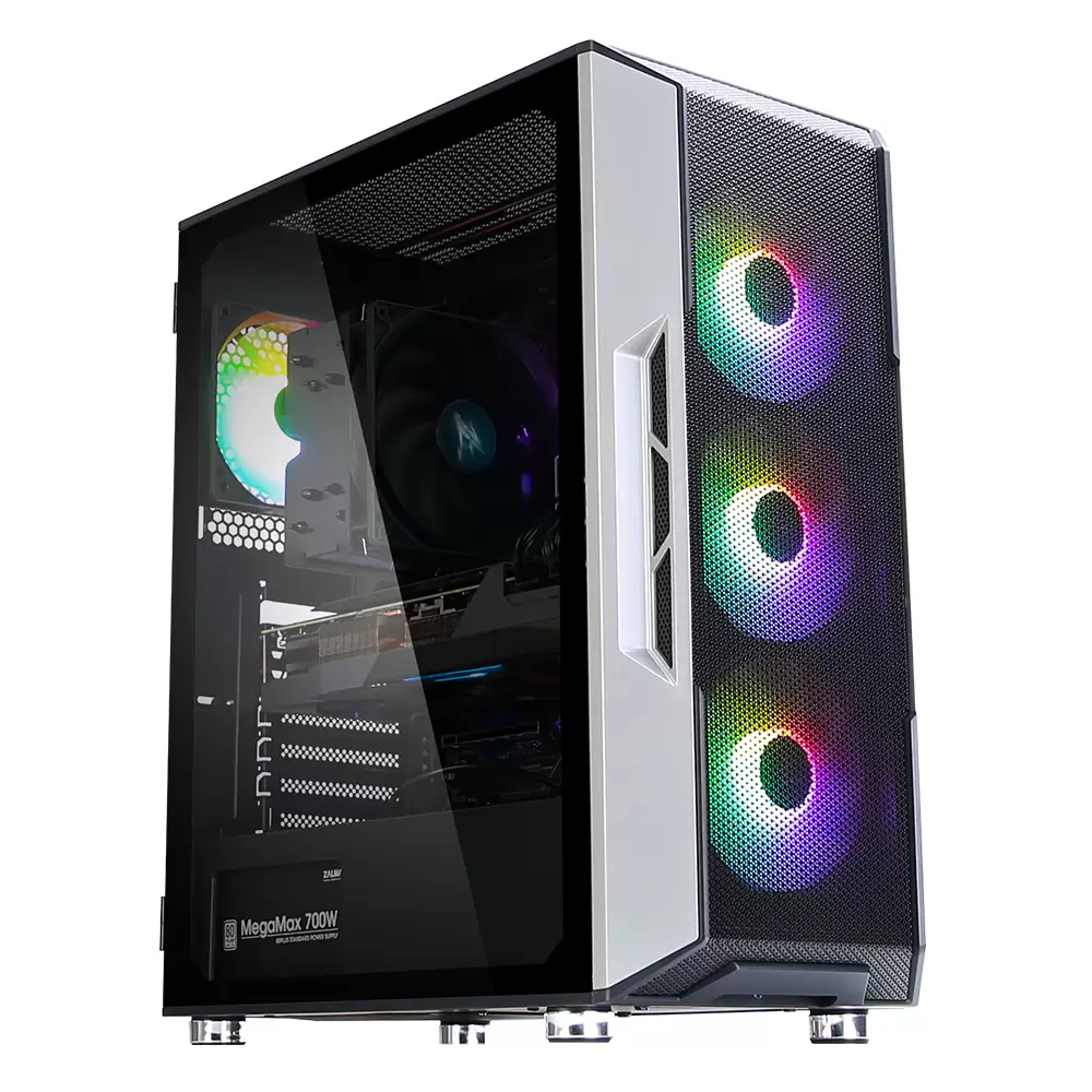 מארז מחשב CASE ZALMAN MID TOWER I3 NEO TEMPERED GLASS Black 3 x 120mm