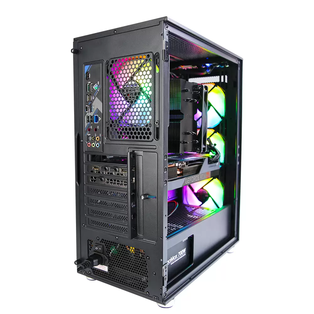 מארז מחשב CASE ZALMAN MID TOWER I3 NEO TEMPERED GLASS Black 3 x 120mm תמונה 5