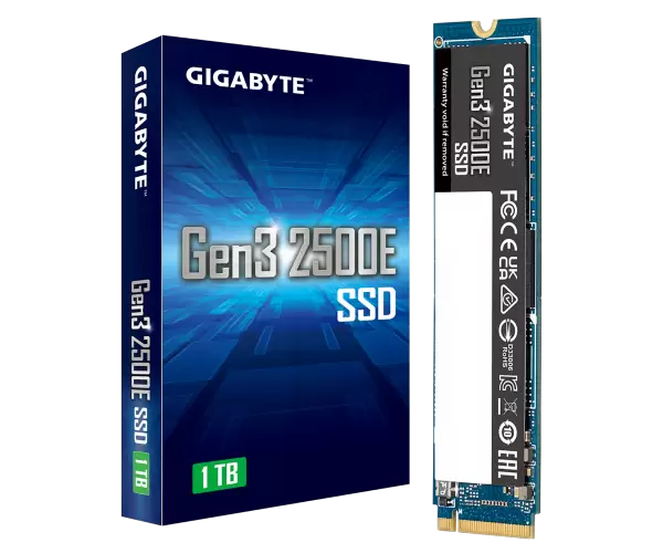 דיסק פנימי GIGABYTE Gen3 2500E SSD NVME 1TB