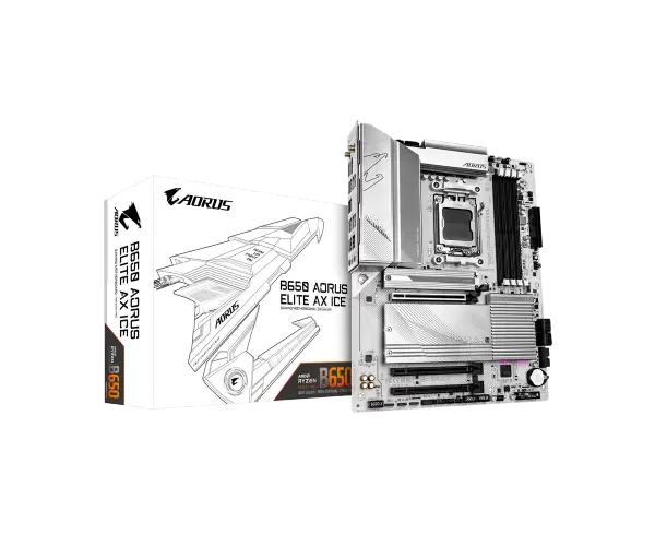 לוח Gigabyte B650 A ELITE AX ICE ATX AM5 WIFI BT PCIE5.0 White