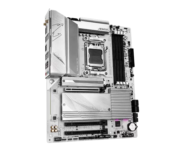 לוח Gigabyte B650 A ELITE AX ICE ATX AM5 WIFI BT PCIE5.0 White תמונה 2
