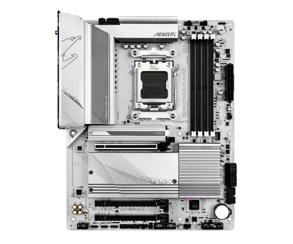 לוח Gigabyte B650 A ELITE AX ICE ATX AM5 WIFI BT PCIE5.0 White תמונה 3