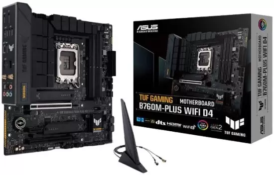 לוח אם ASUS TUF GAMING B760M-PLUS WIFI Intel LGA1700 B760 DDR5