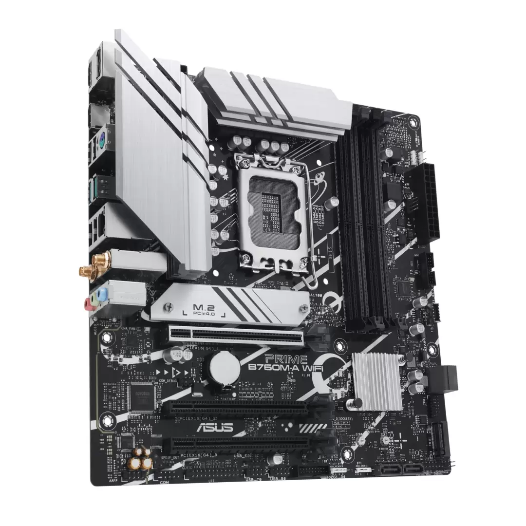 לוח אם ASUS PRIME B760M-A WIFI Intel B760 LGA 1700 micro ATX תמונה 2