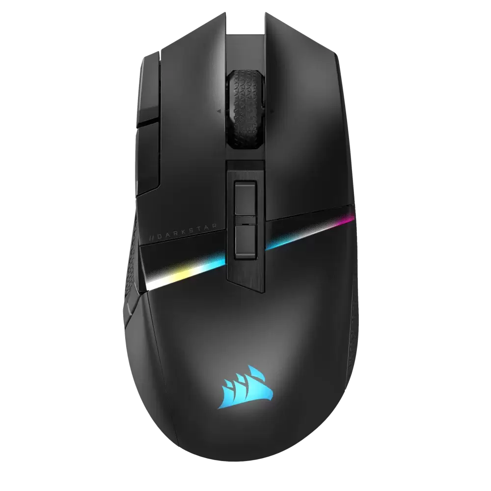 עכבר גיימינג אלחוטי CORSAIR DARKSTAR WIRELESS RGB MMO שחור תמונה 2