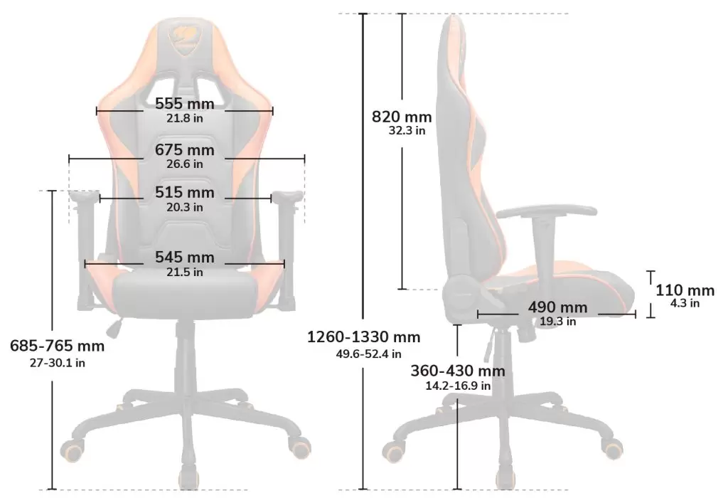 כיסא גיימר COUGAR Armor Elite Black gaming chair שחור תמונה 5