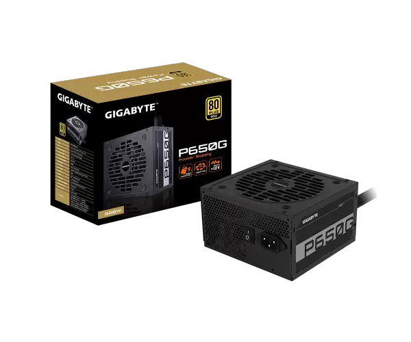 ספק כוח Gigabyte P650G 650W 80 Plus Gold 120mm silent fan