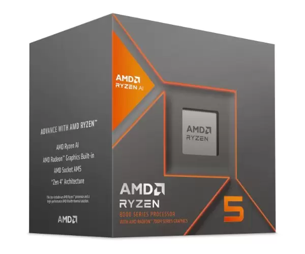 מעבד AMD Ryzen5 8600G Box With Fan Radeon 760M GPU 6 cores