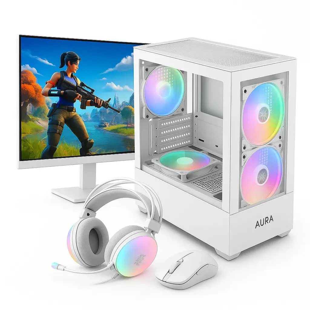 ערכת גיימינג לבנה Intel Core i7-14700F RTX 5070 EAGLE 32GB DDR5 1TB ''27