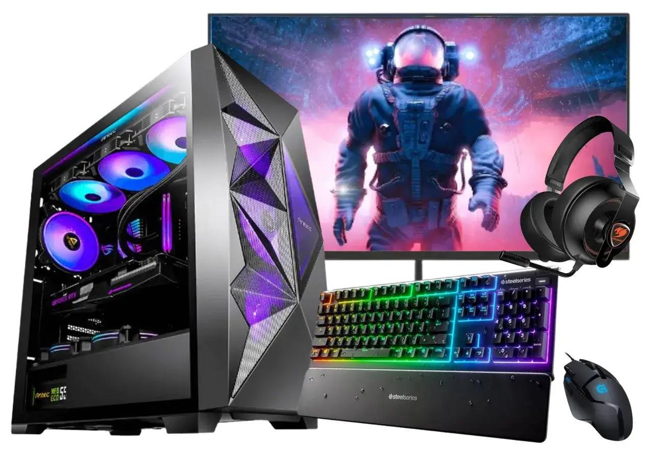 חבילת גיימינג מקצועית ANTEC DF800 i9-14900KF RTX 5070 WINDFORCE 2Tb DDR5 32Gb ''24.5