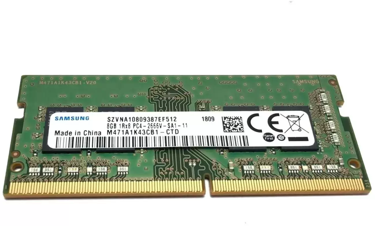 זיכרון למחשב נייד 8GB DDR4 2666Mhz Non ECC Samsung תמונה 4