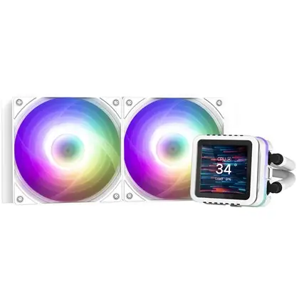 קירור נוזלי ZALMAN ALPHA 2 DS A24 White LIQUID COOLER 240 MM לבן תמונה 2