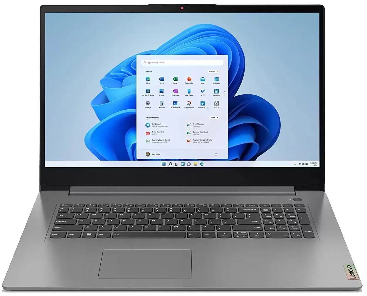 מחשב נייד Lenovo IP3-17.3" I7-1255U/16GB/512GB/FD