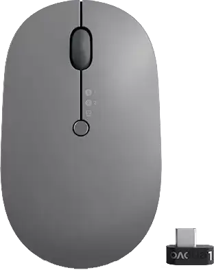 עכבר אלחוטי Lenovo Go Multi-Device - אפור