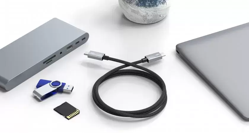 כבל 40Gbps Thunderbolt 4 מחיבור USB-C לחיבור USB-C 2M תמונה 2