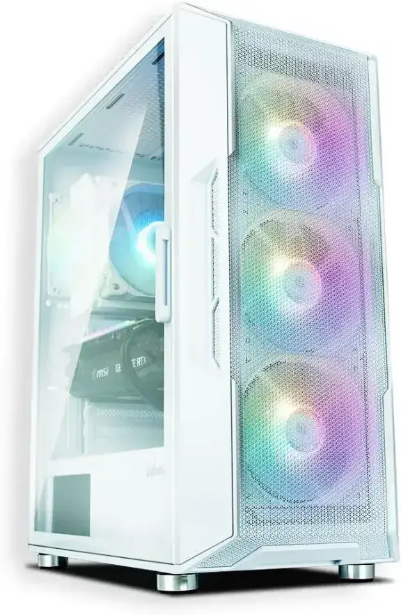 מחשב גיימינג לבן  AMD Ryzen 5 5500 4060 EVO GDDR6 32GB 1TB