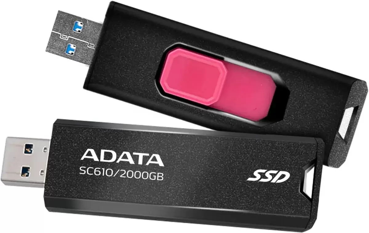 דיסק און קי ADATA SC610 2TB Disk on Key USB 3.2 תמונה 2
