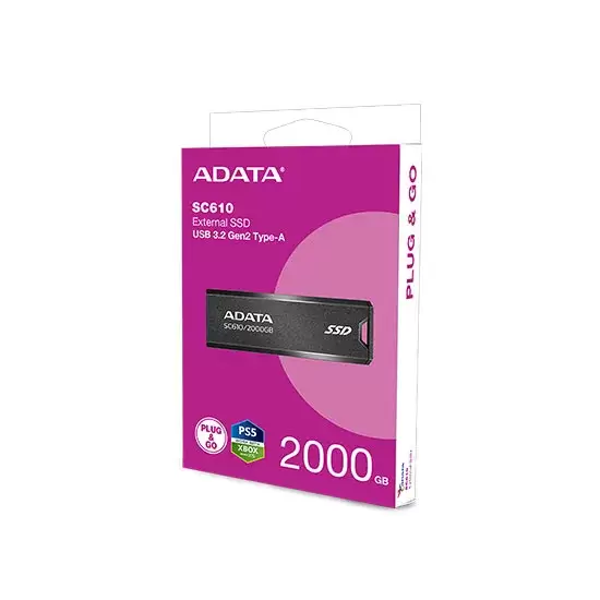 דיסק און קי ADATA SC610 2TB Disk on Key USB 3.2 תמונה 3