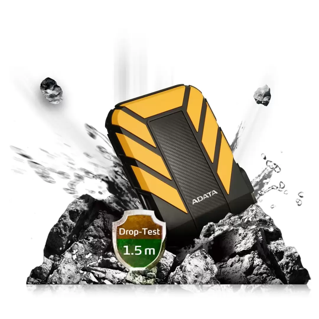אחסון ADATA HD710 PRO External Storage 1TB צבע צהוב תמונה 3