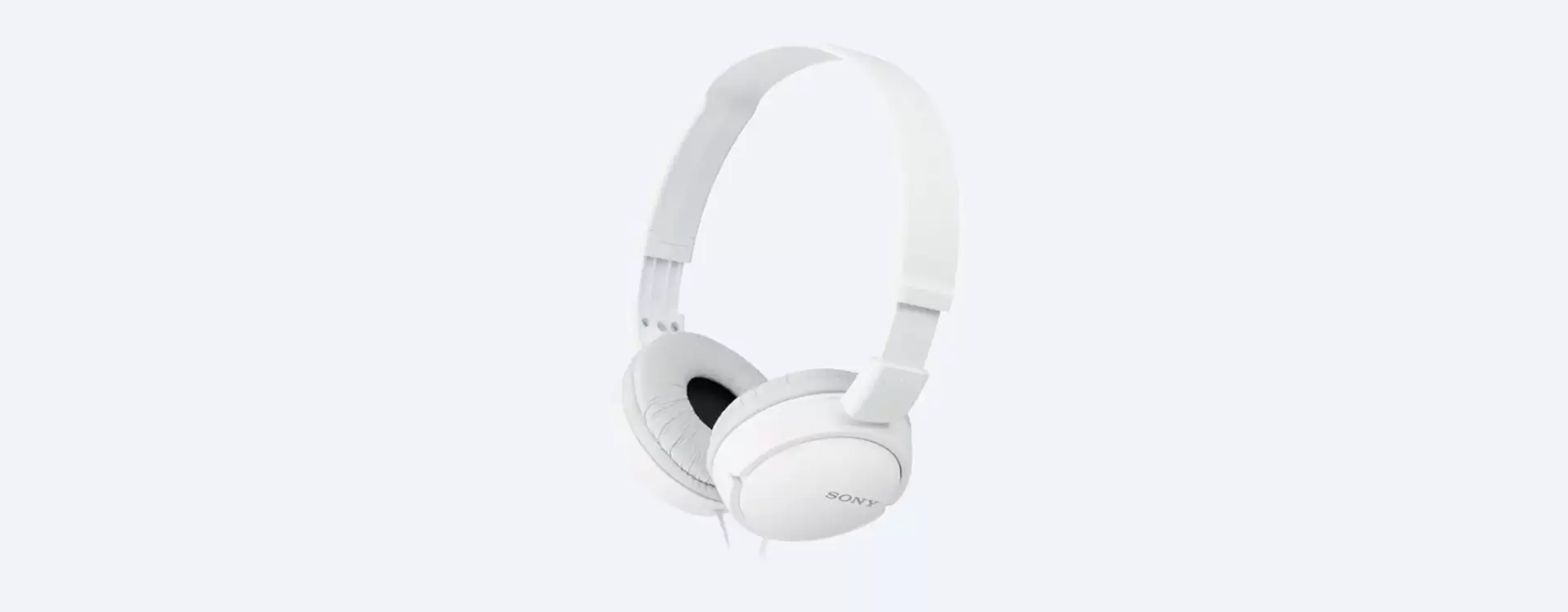 אוזניות Sony MDR-ZX110AP עם מיקרופון צבע לבן