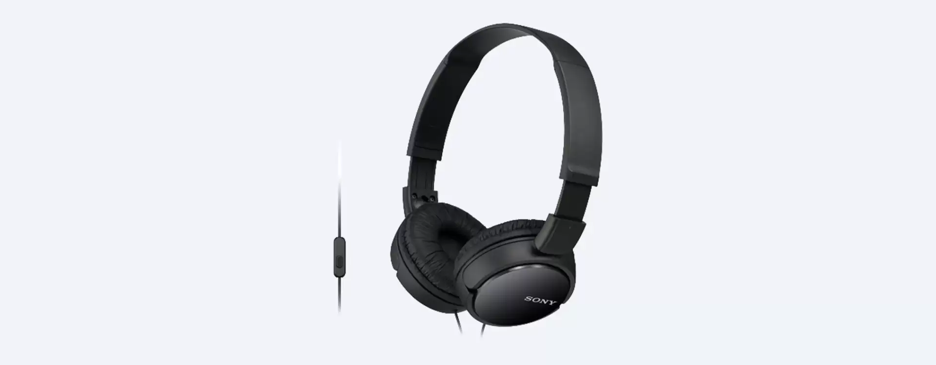 אוזניות Sony MDR-ZX110AP עם מיקרופון צבע שחור תמונה 3