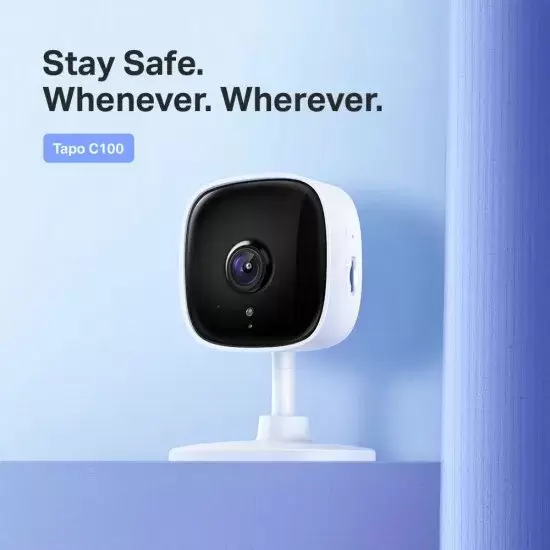 מצלמת אבטחה אלחוטית TP-Link Home Security Tapo C100 V1 צבע לבן תמונה 4