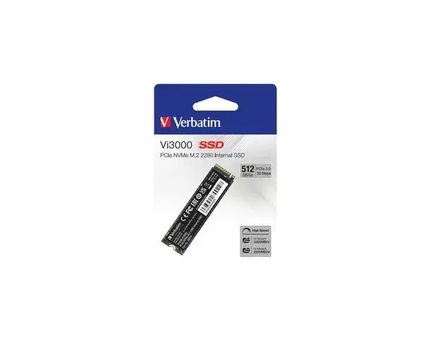 דיסק פנימי NVME gen3 NGFF 2280  Verbateem VI3000 512GB תמונה 3