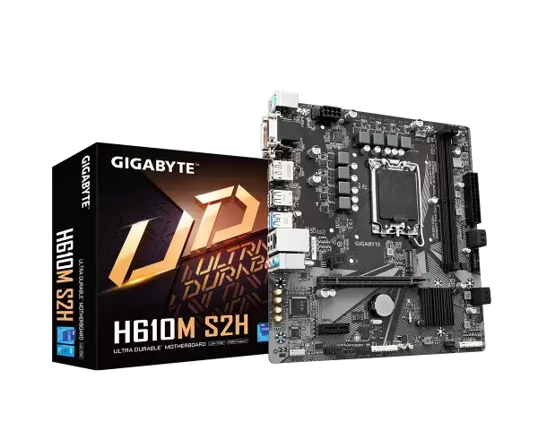 לוח למעבדי אינטל Gigabyte H610M S2H V2 Micro-ATX DDR5