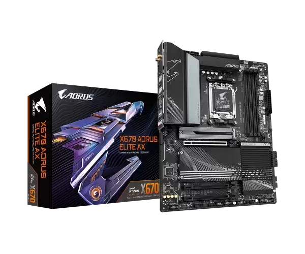 לוח אם Gigabyte X670 Aorus Elite AX 1.2 ATX AM5 DDR5 WIFI 6E BT5.2