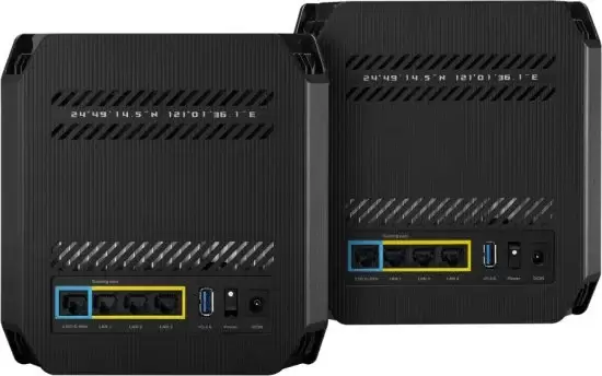 ראוטר גיימינג (שתי יחידות) ASUS ROG Rapture GT6 AX10000 Pro Tri-Band WiFi 6 צבע שחור תמונה 4