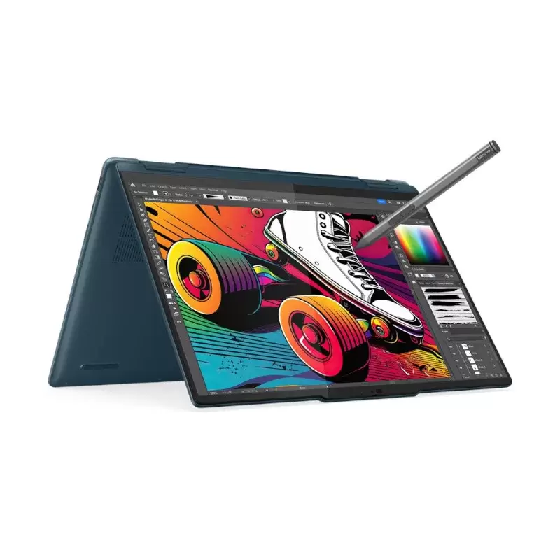 מחשב נייד עם מסך מגע Lenovo Yoga 7 2-in-1 14IML9 - 83DJ005RIV צבע Tidal Teal
